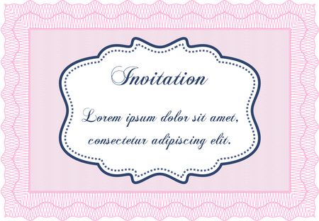 Formal invitation. Customizable, Easy to edit and change colors. With background. Cordial design. 