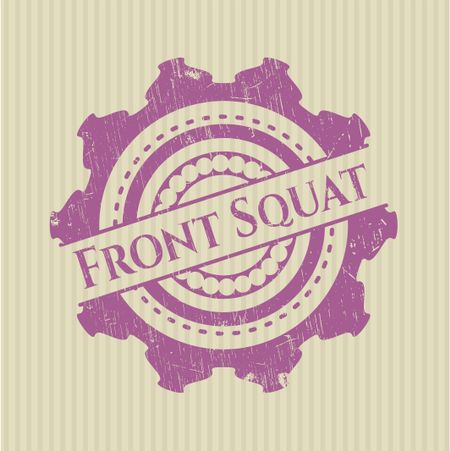 Front Squat rubber stamp