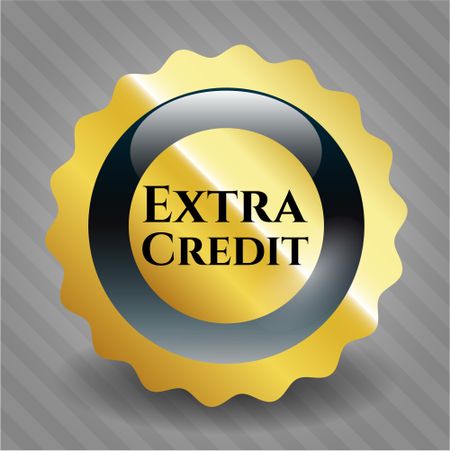 Extra Credit golden emblem or badge