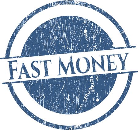 Fast Money grunge stamp