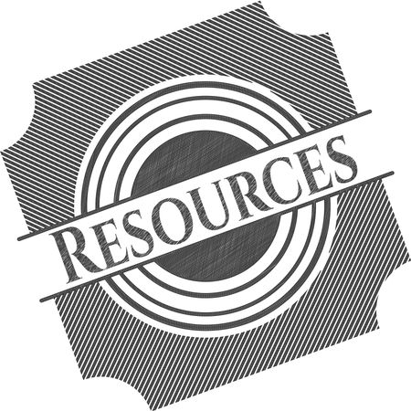 Resources pencil emblem
