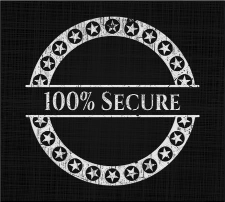 100% Secure with chalkboard texture
