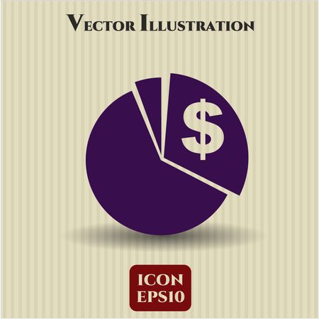 Chart icon vector illustration