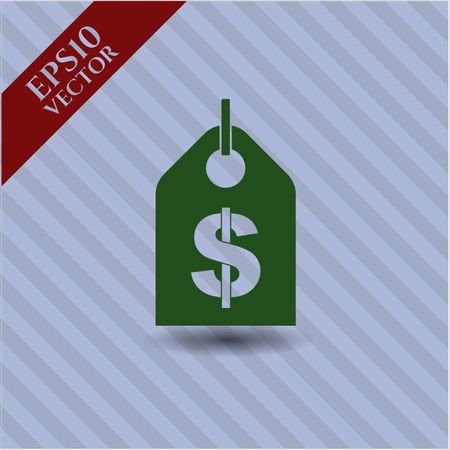 Money Tag vector icon or symbol