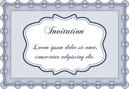 Retro invitation. With quality background. Superior design. Border, frame.