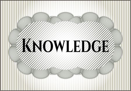 Knowledge colorful banner