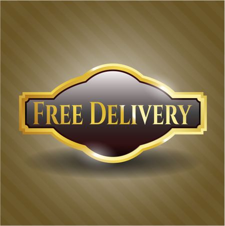 Free Delivery golden badge