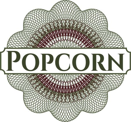 Popcorn rosette (money style emplem)