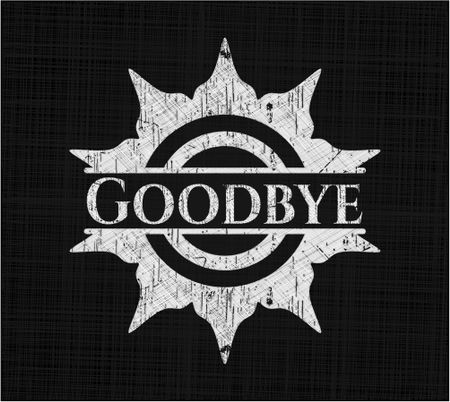 Goodbye chalkboard emblem