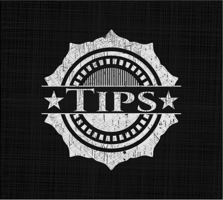 Tips chalkboard emblem