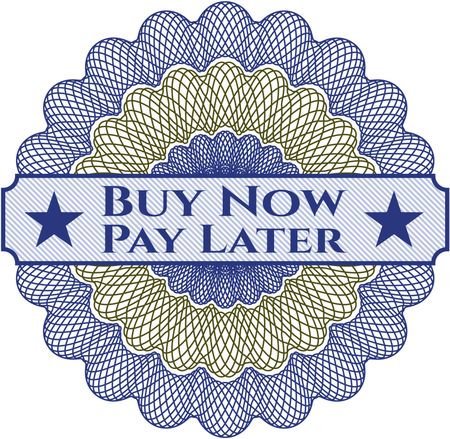Buy Now Pay Later abstract linear rosette