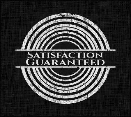 Satisfaction Guaranteed chalkboard emblem