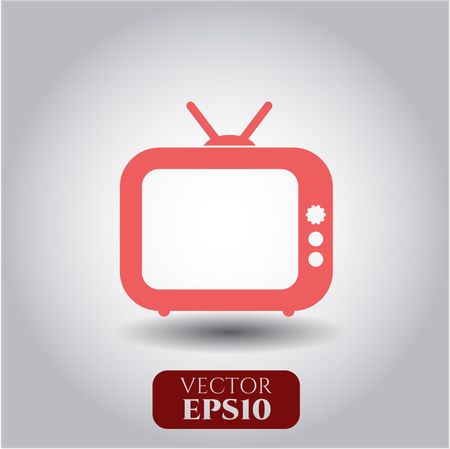 Old TV (Television) vector icon