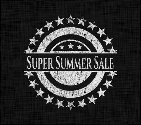 Super Summer Sale chalk emblem