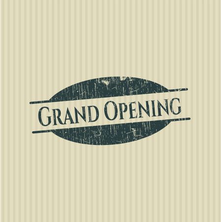 Grand Opening with rubber seal texture