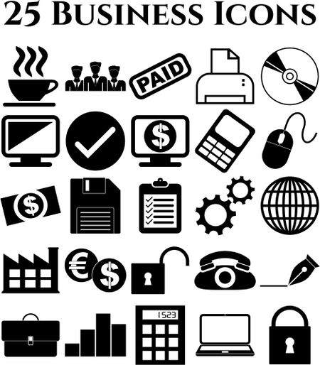 25 icon set. business Icons. Set of web Icons.