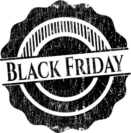 Black Friday rubber grunge texture seal