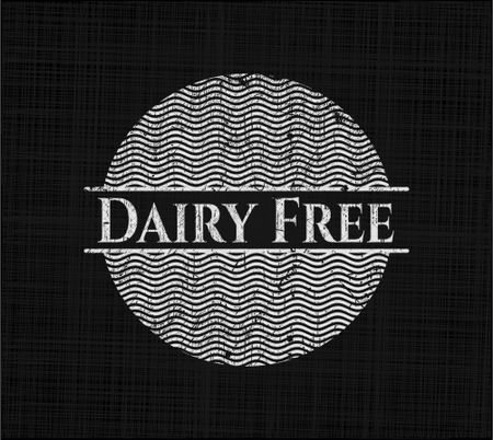 Dairy Free written on a chalkboard