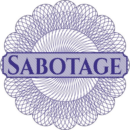 Sabotage money style rosette