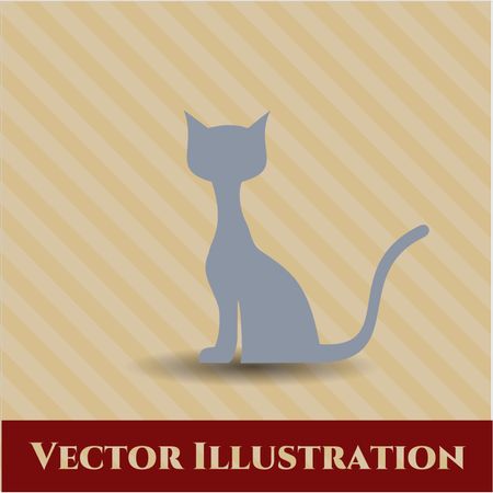 Cat vector icon or symbol