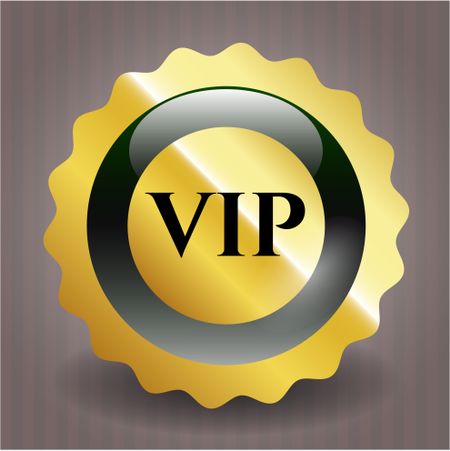 VIP golden badge
