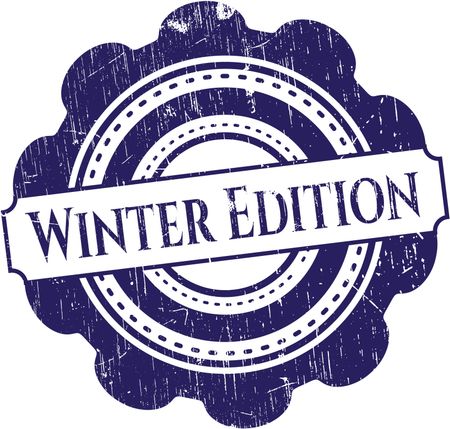 Winter Edition grunge stamp