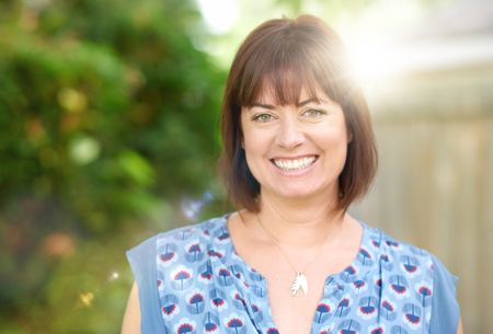 Mature woman smiling in nature