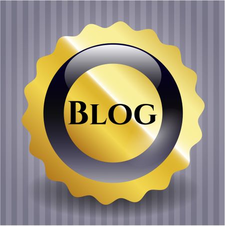 Blog gold emblem