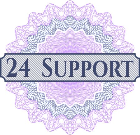 24 Support inside a money style rosette