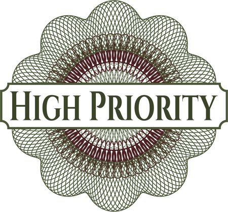 High Priority abstract linear rosette