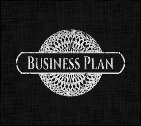 Business Plan written on a chalkboard