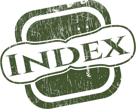 Index rubber grunge texture stamp