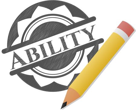 Ability pencil emblem