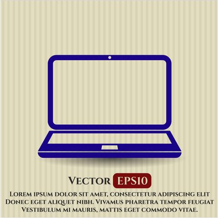 Laptop vector symbol