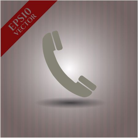 Old Phone vector symbol