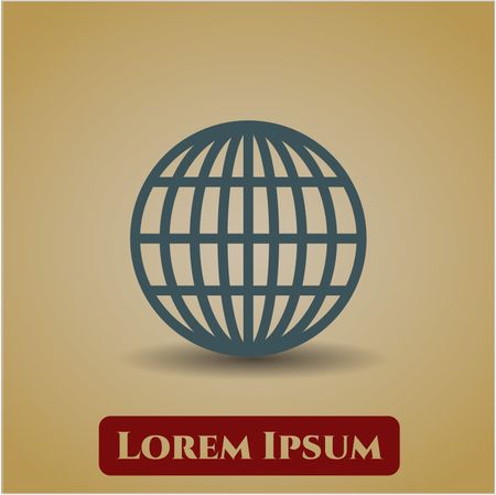 Globe (website) vector symbol