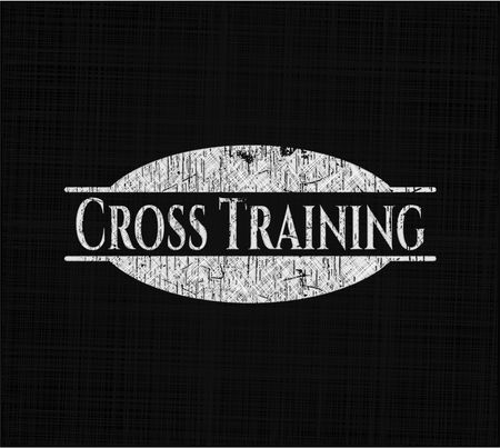 Cross Training with chalkboard texture