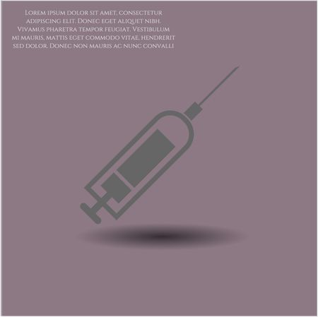 Syringe vector symbol