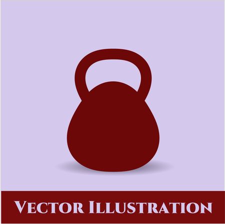 Kettlebell icon vector illustration