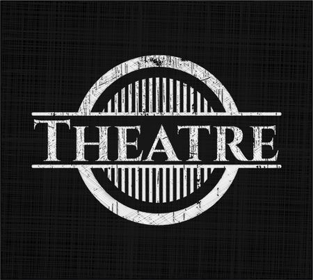 Theatre chalkboard emblem