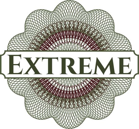 Extreme rosette or money style emblem