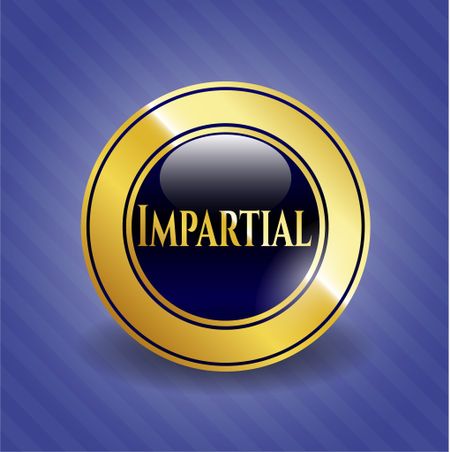 Impartial gold emblem