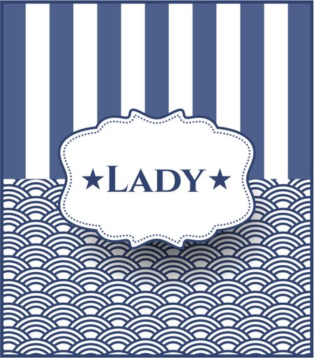 Lady banner or poster