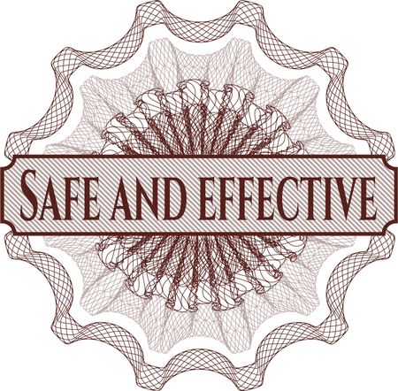 Safe and effective inside money style emblem or rosette