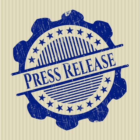 Press Release rubber grunge seal