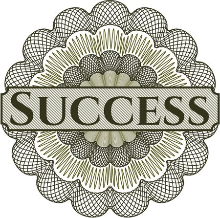 Success abstract rosette