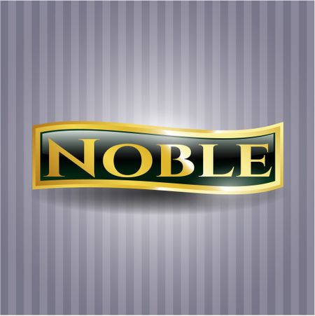 Noble gold shiny badge