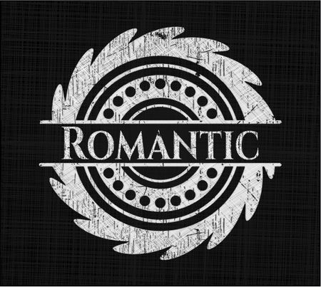 Romantic chalkboard emblem