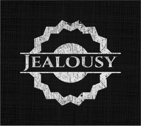 Jealousy with chalkboard texture