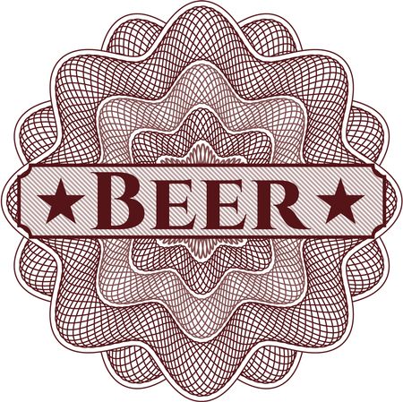 Beer abstract linear rosette